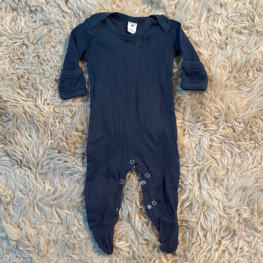 Kate Quinn Navy Blue Kids Footies